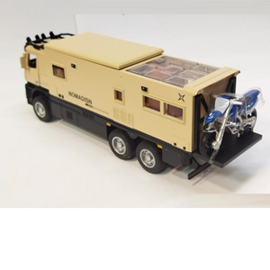 ماشین اسباب بازی کامیون کمپر مرسدس بنز نخودی مقیاس 1:24 BENZ NOMADISN_اسباب بازی